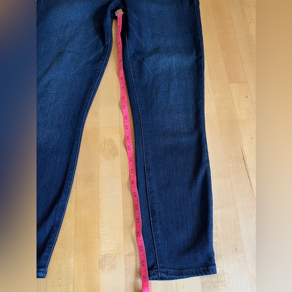 PAIGE 👖Verdugo Crop Skinny Jeans Ladies’ Size 28 Dark Blue Made in USA - Picture 10 of 13